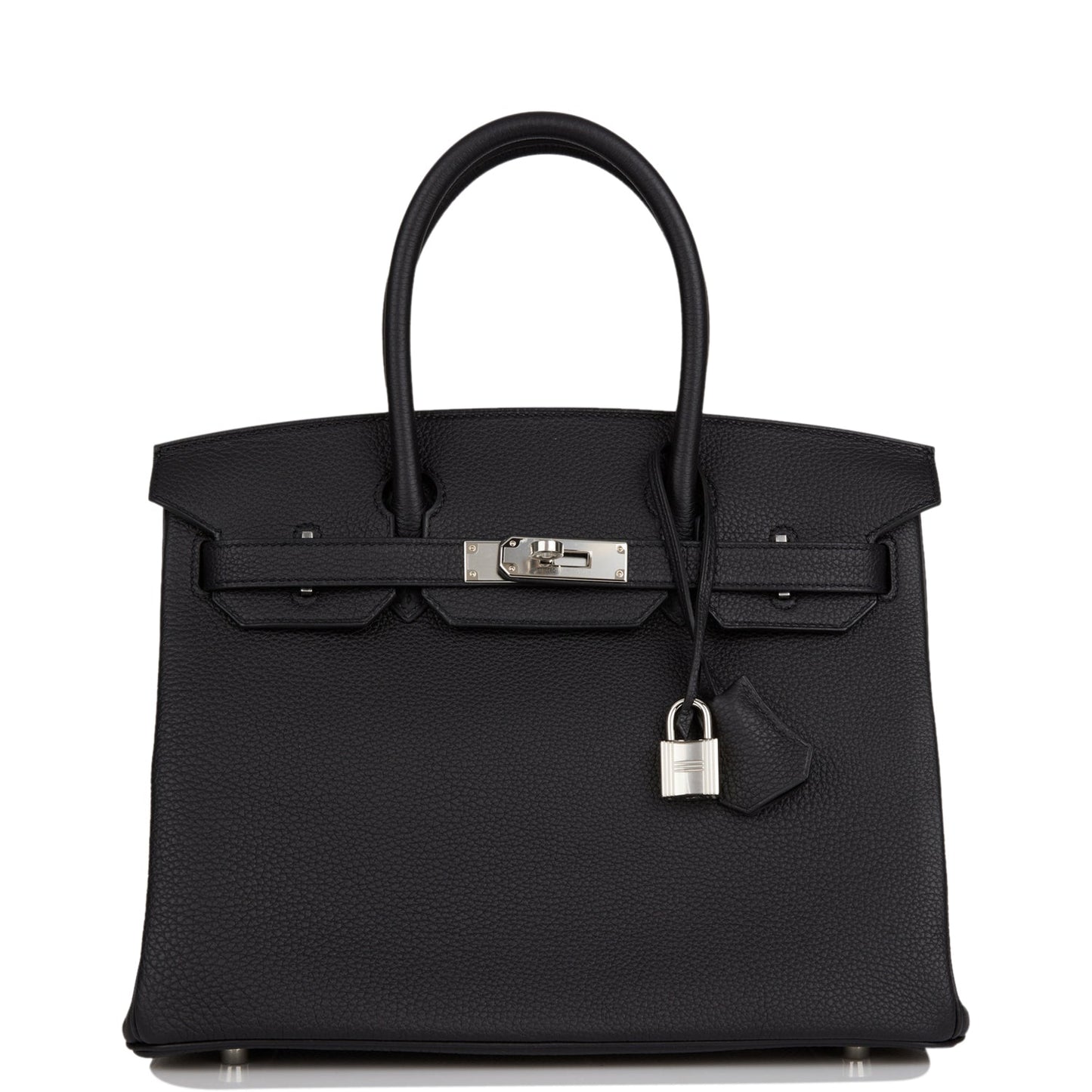 Hermes Birkin Togo Palladium Hardware Handbag Black Travel Bag 29