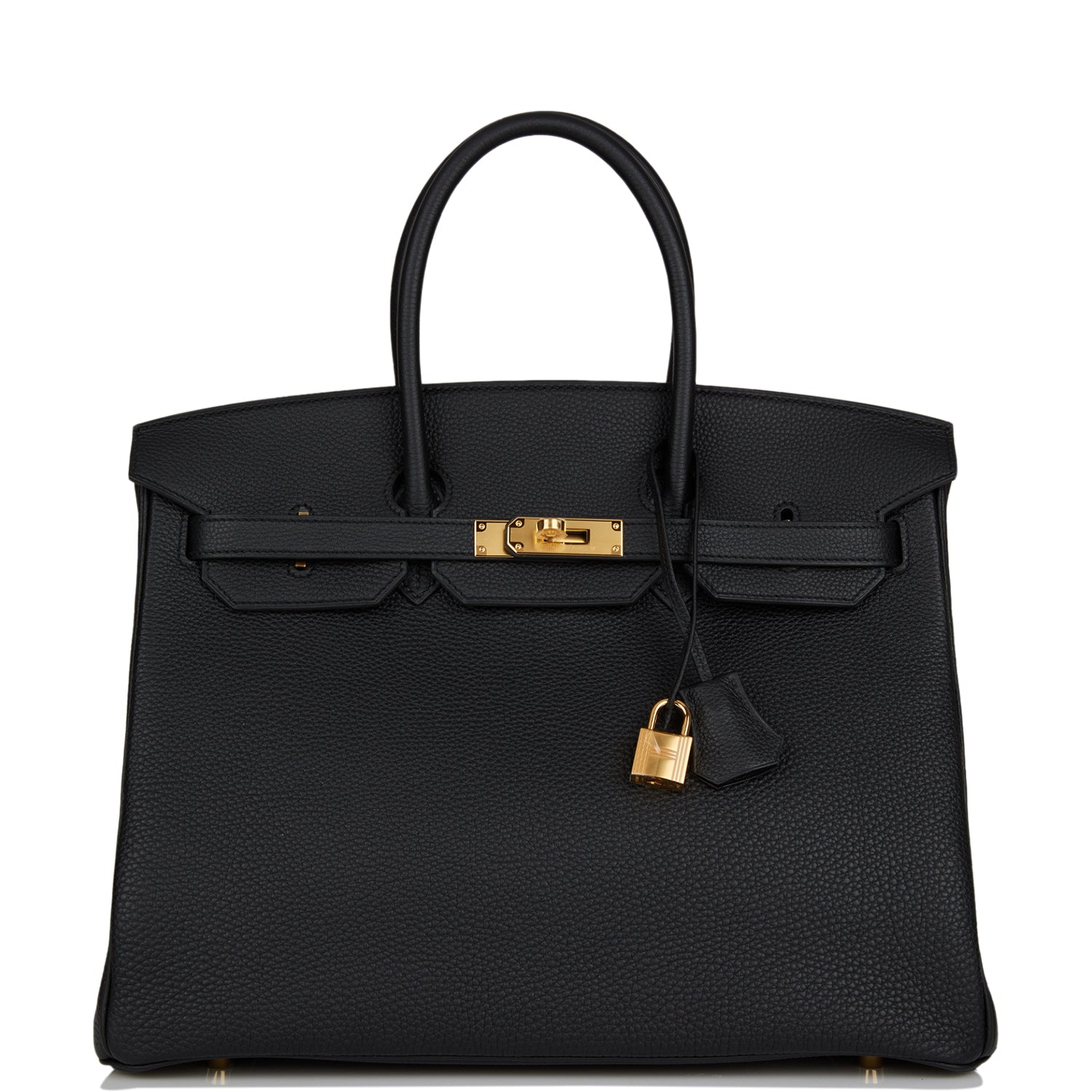 Hermes Birkin Togo Hardware Handbag Black Gold Travel Bag Hardware 6