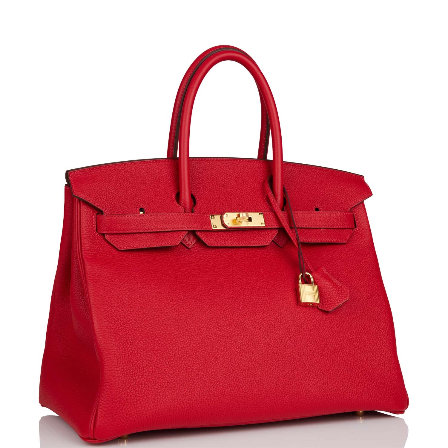 Hermes Birkin Rouge Cas Ue Togo Hardware Handbag Gold Travel Bag