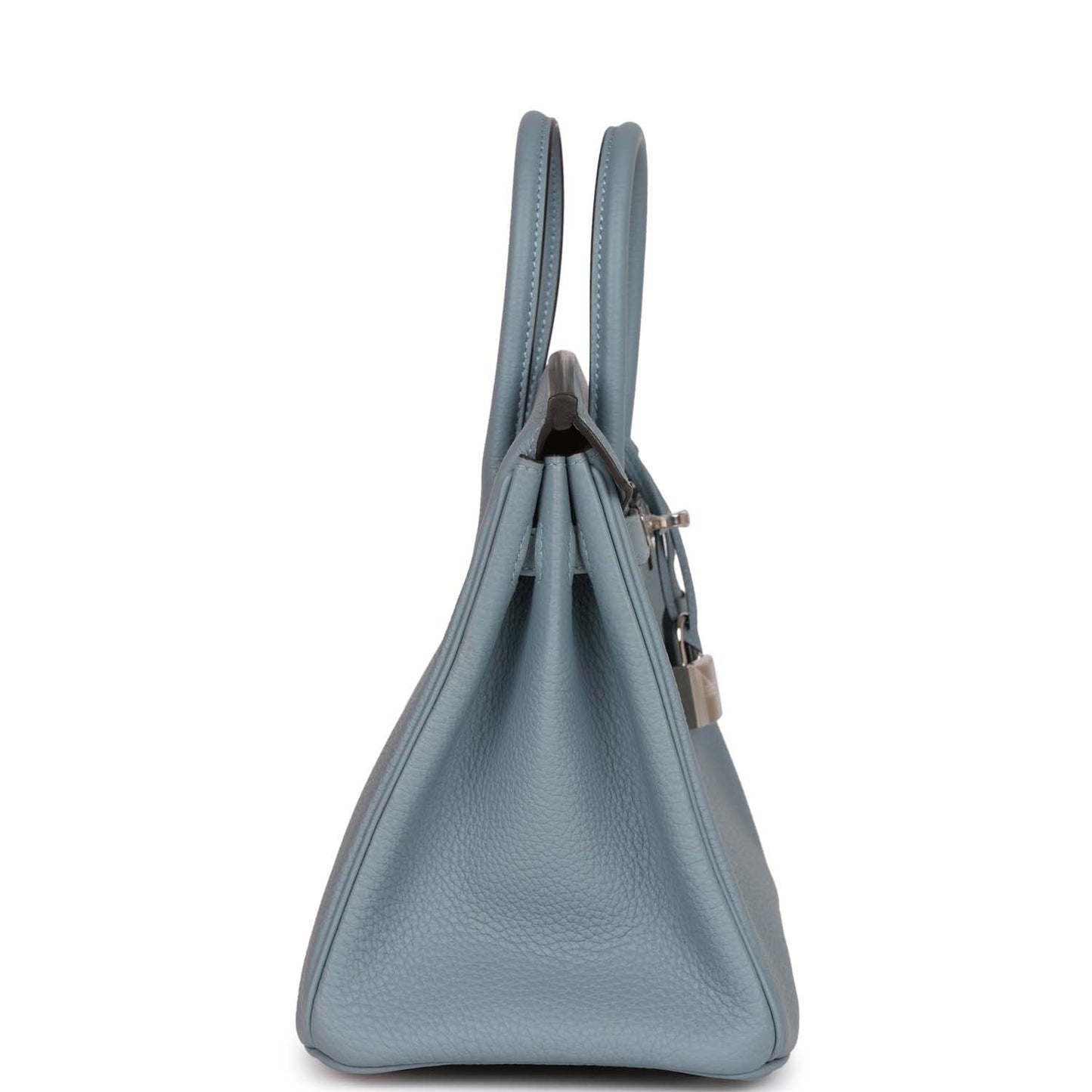 Hermes Birkin Bleu Lin Verso Togo Palladium Hardware Handbag Travel Bag