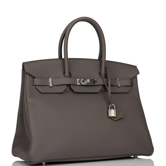 Hermes Birkin Etain Togo Palladium Hardware Handbag Travel Bag Hardware 1