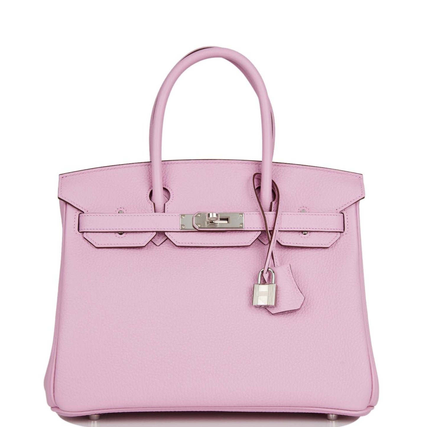 Hermes Birkin Mauve Sylvestre Clemence Palladium Hardware Handbag Travel Bag Palladium Hardware