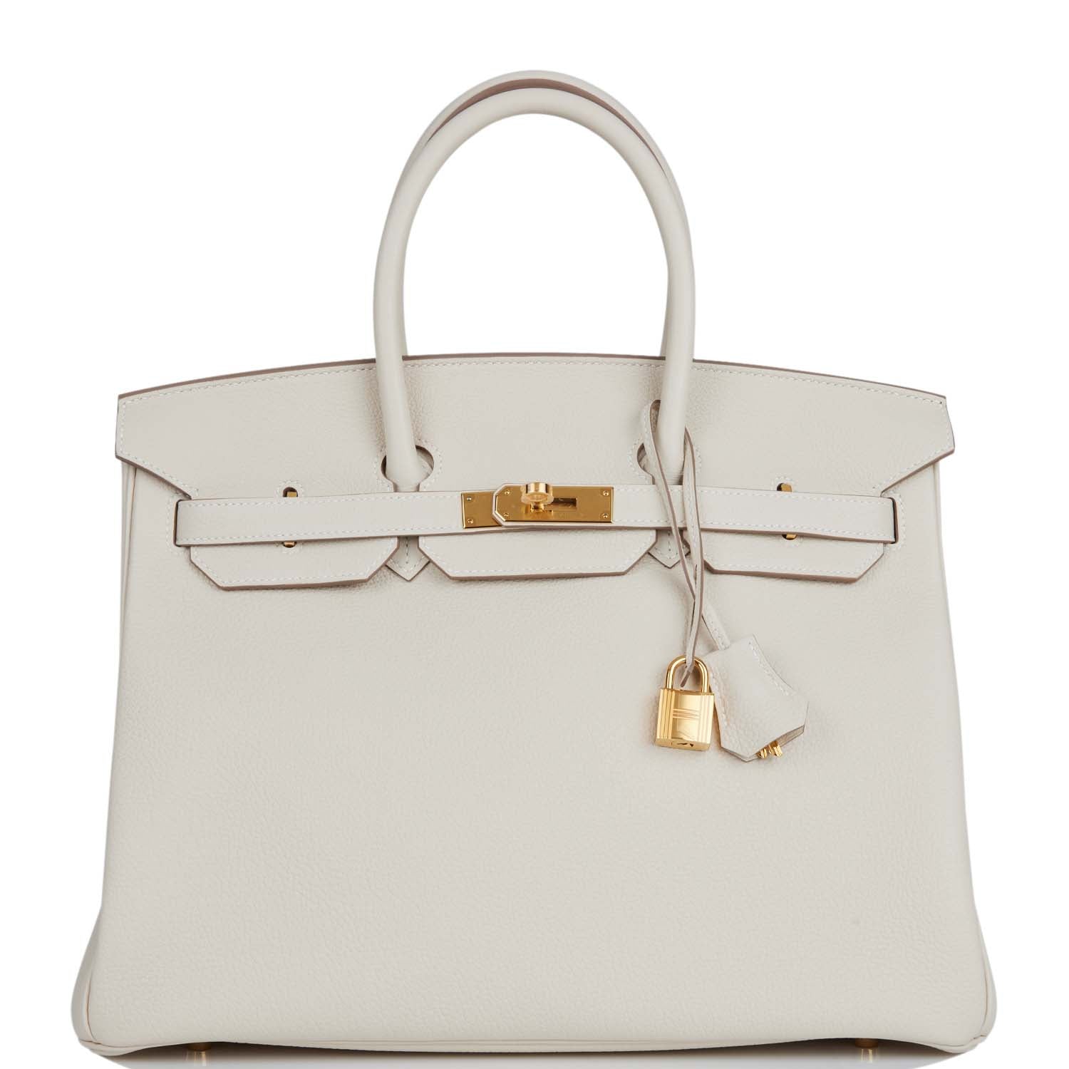 Hermes Birkin Craie Togo Hardware Handbag Gold Travel Bag