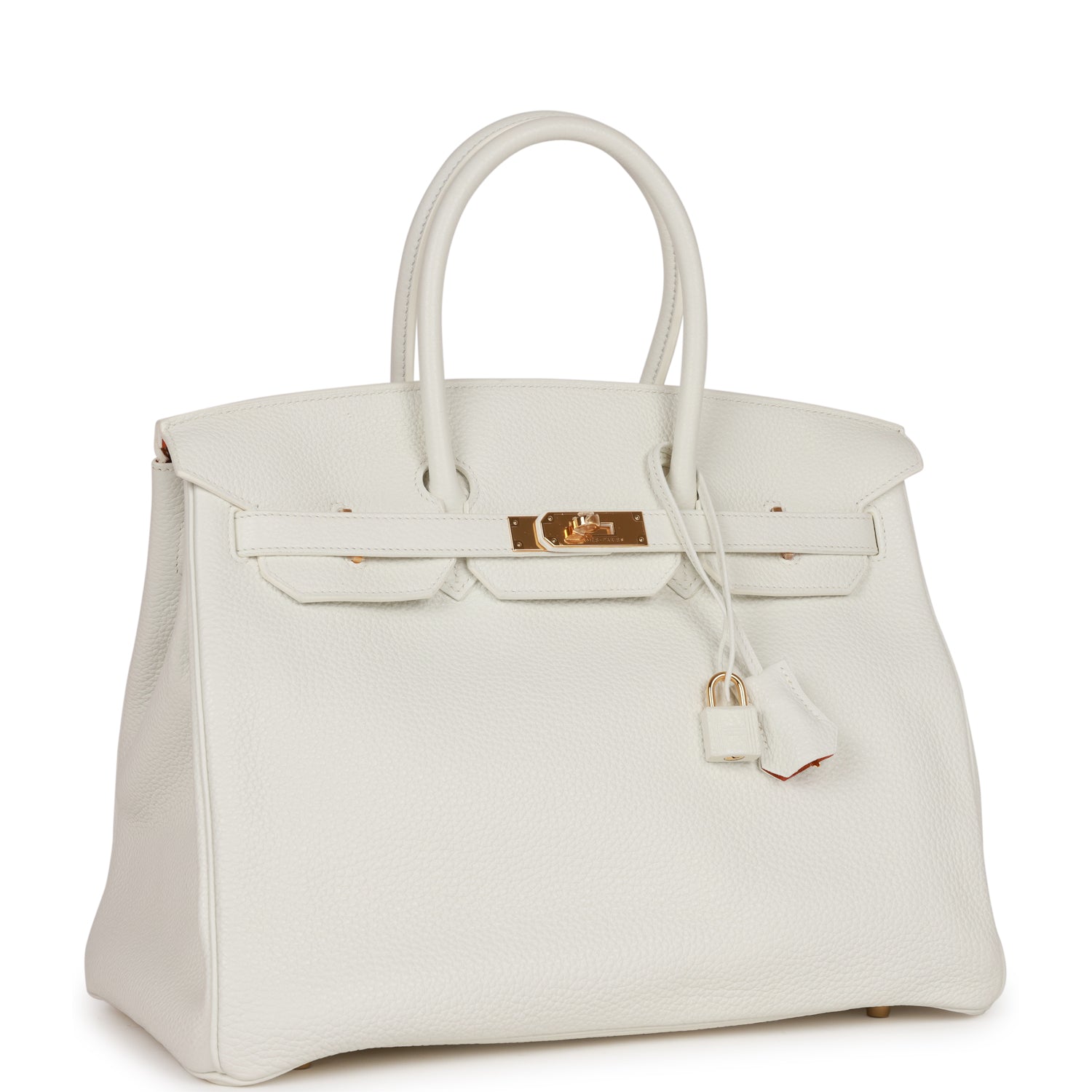 Hermes Special Order Hss Birkin Verso Clemence Hardware White Gold Travel Bag