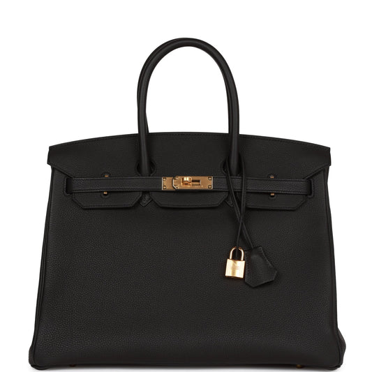 Hermes Birkin Togo Hardware Handbag Black Gold Travel Bag Hardware 18