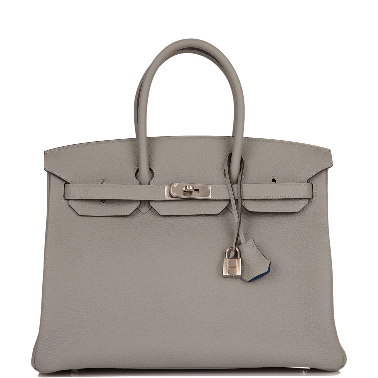 Hermes Birkin Gris Mouette Verso Togo Palladium Hardware Travel Bag