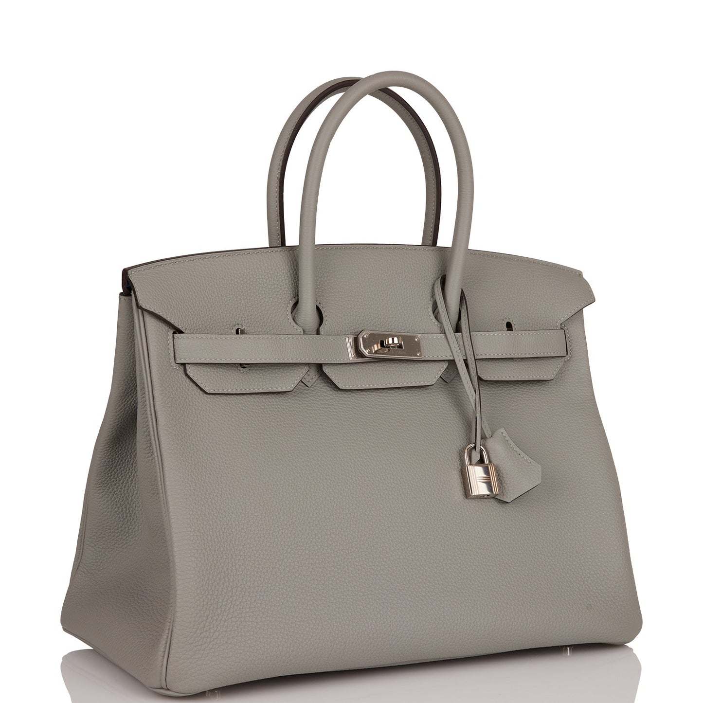 Hermes Birkin Gris Mouette Verso Togo Palladium Hardware Travel Bag