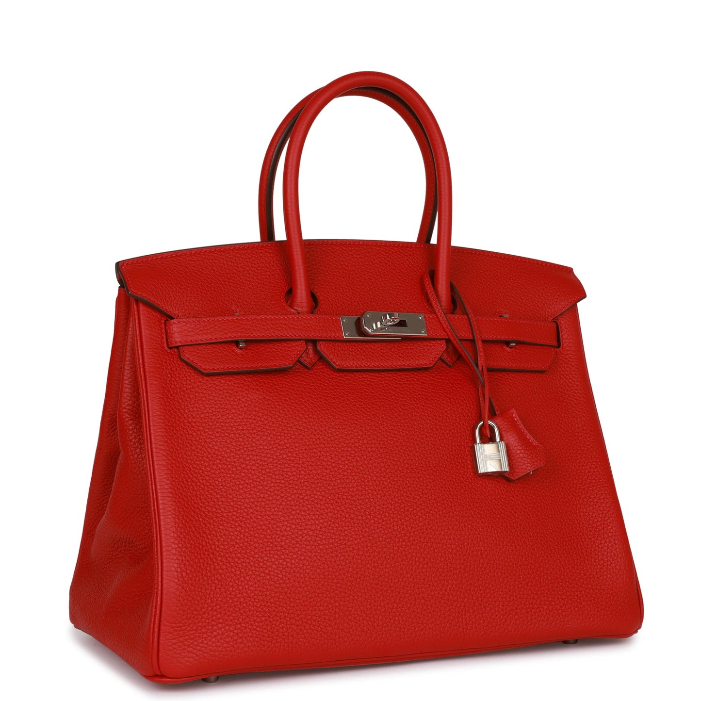 Hermes Birkin Rouge De Coeur Togo Palladium Hardware Travel Bag