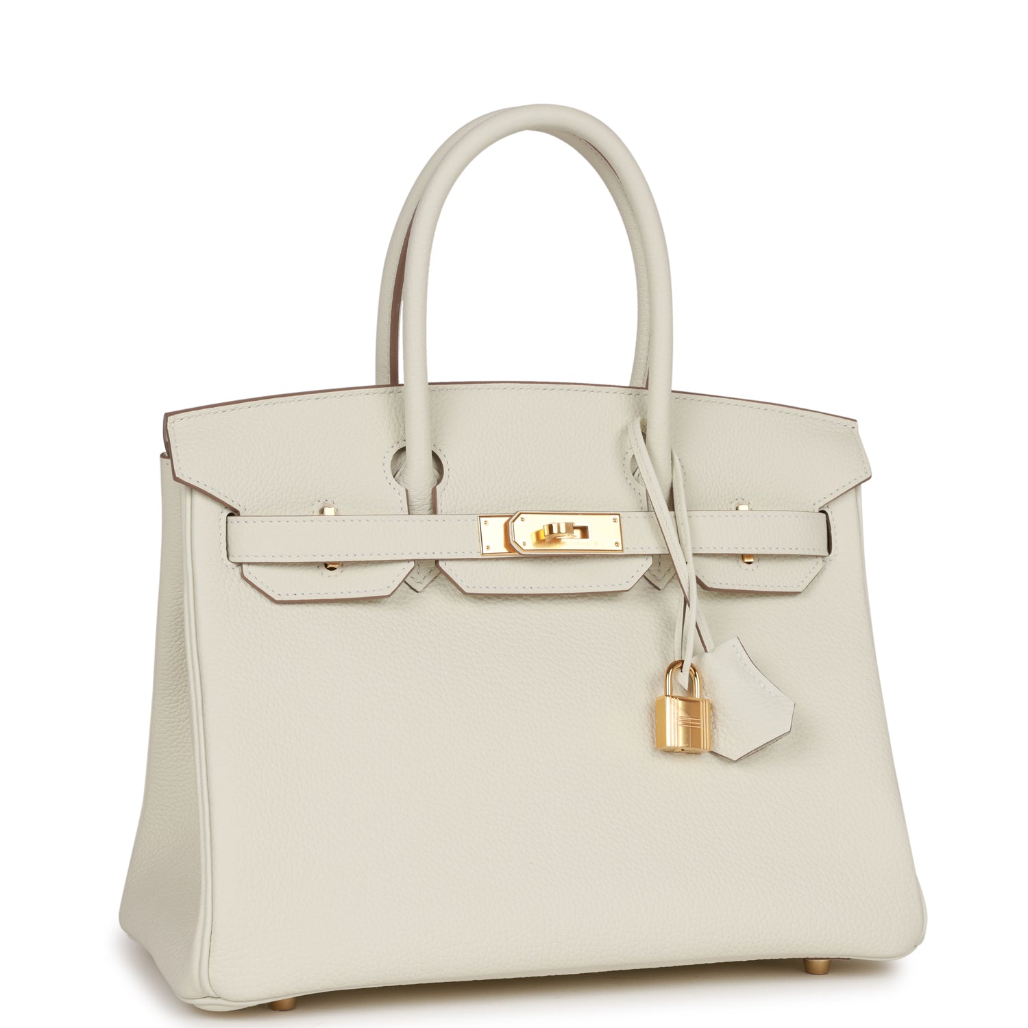 Hermes Birkin Mushroom Togo Hardware Handbag Gold Travel Bag Gold Hardware