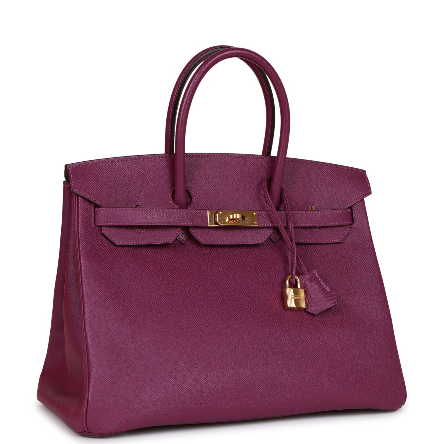 Hermes Birkin Anemone Epsom Hardware Handbag Gold Travel Bag