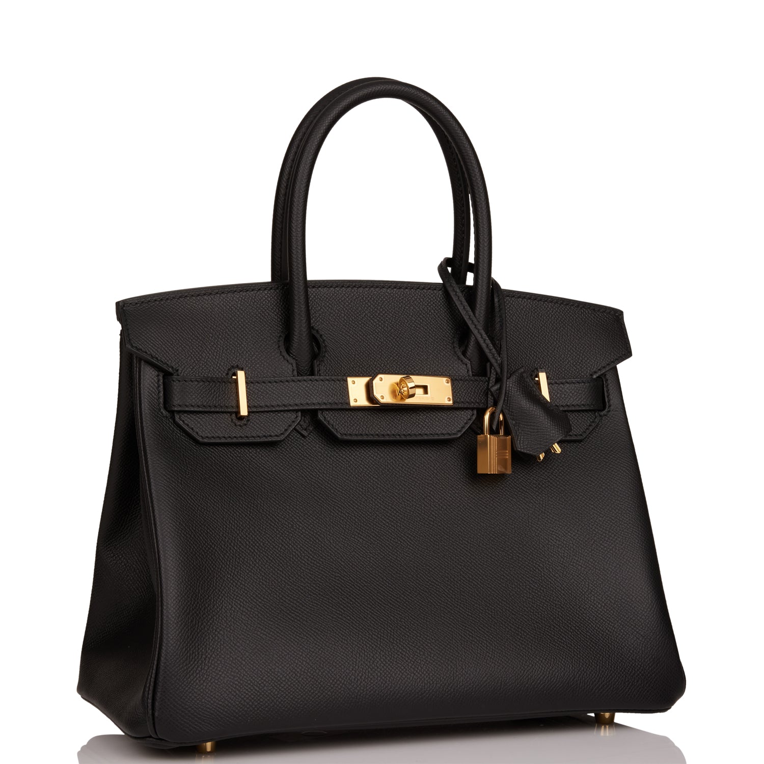 Hermes Birkin Epsom Hardware Handbag Black Gold Travel Bag Hardware 1