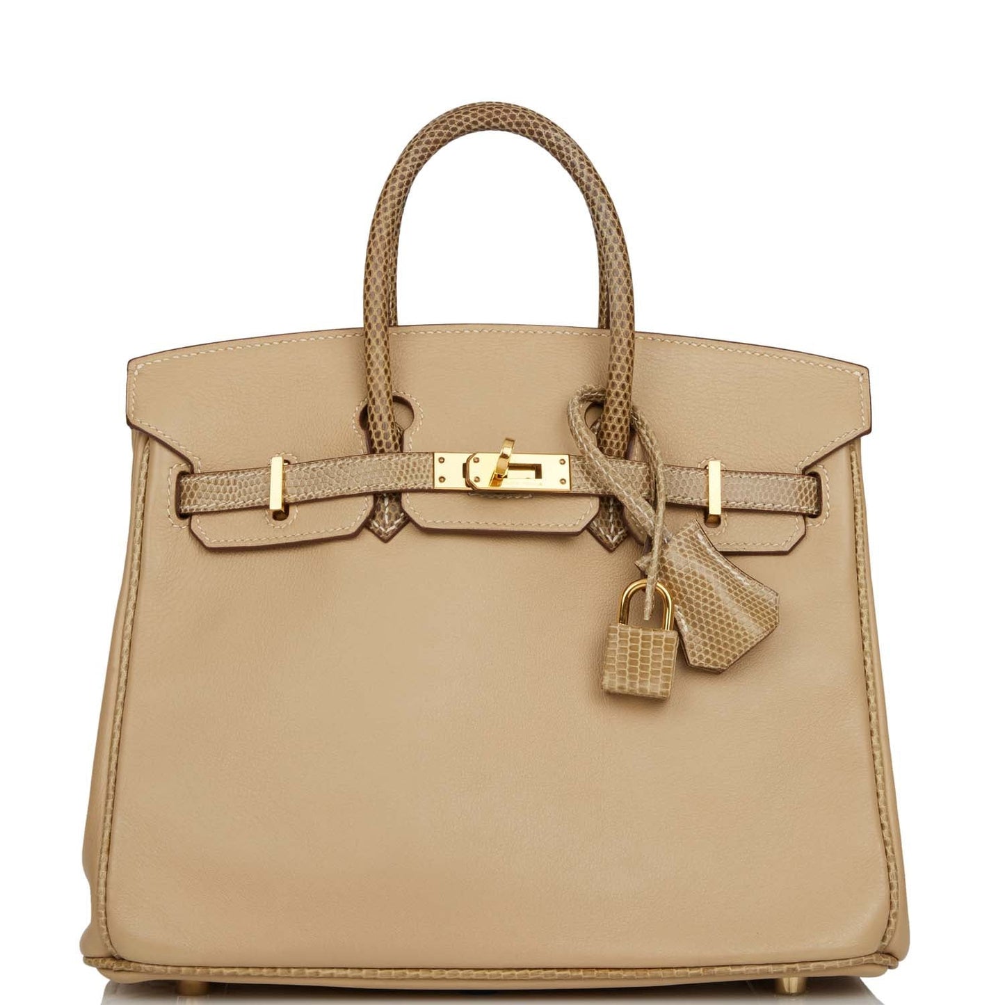 Hermes Special Order Hss Birkin Ficelle Lizard And Gold Travel Bag