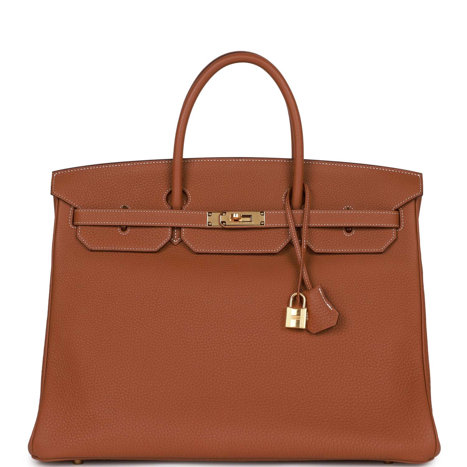 Hermes Birkin Togo Hardware Handbag Gold Travel Bag
