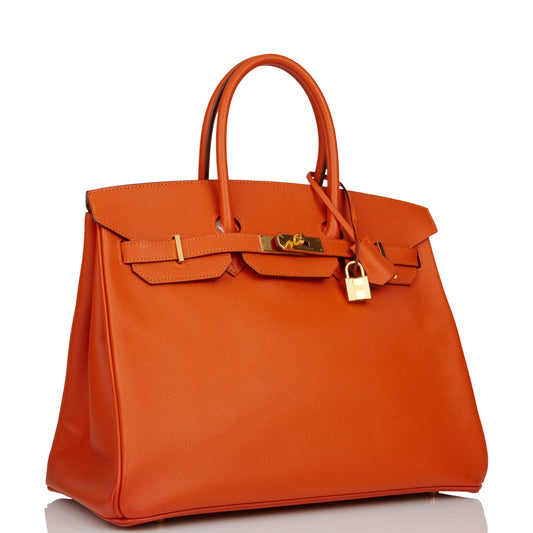 Hermes Birkin Mangue Epsom Hardware Handbag Gold Travel Bag Gold Hardware