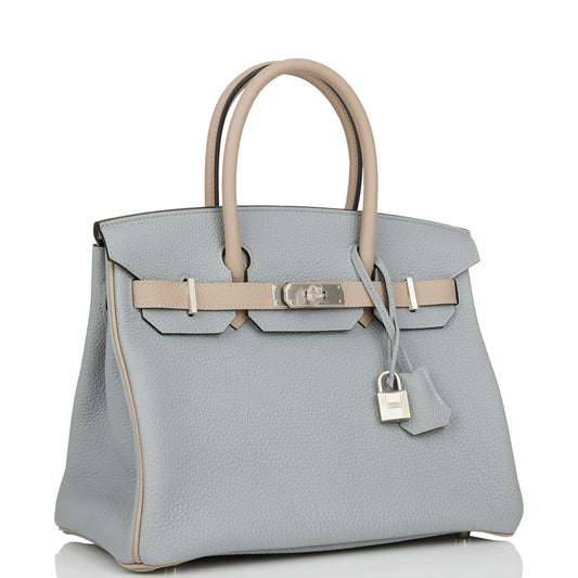 Hermes Special Order Hss Birkin Gris Mouette And Travel Bag