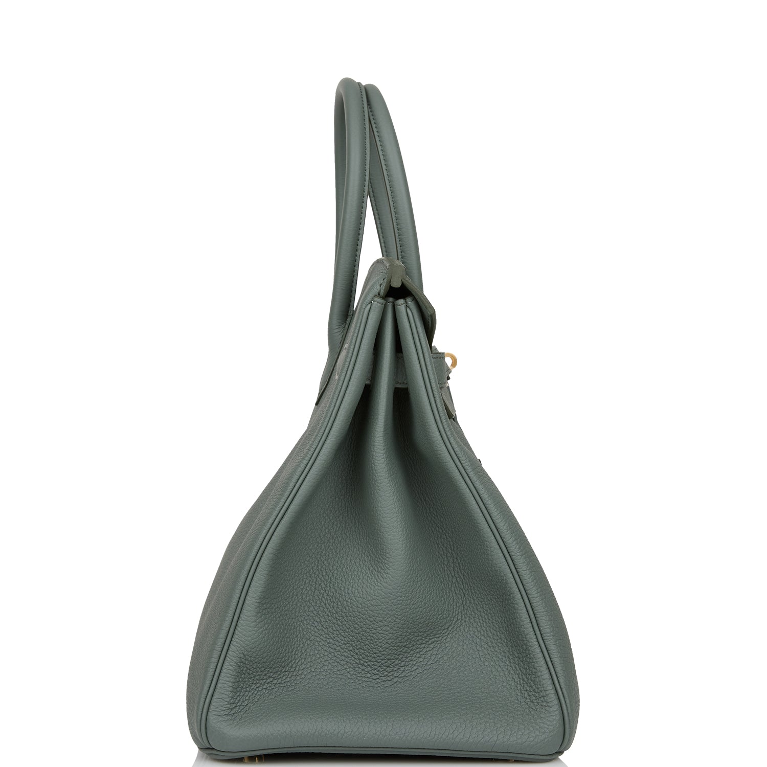 Hermes Birkin Vert Amande Togo Hardware Handbag Gold Travel Bag