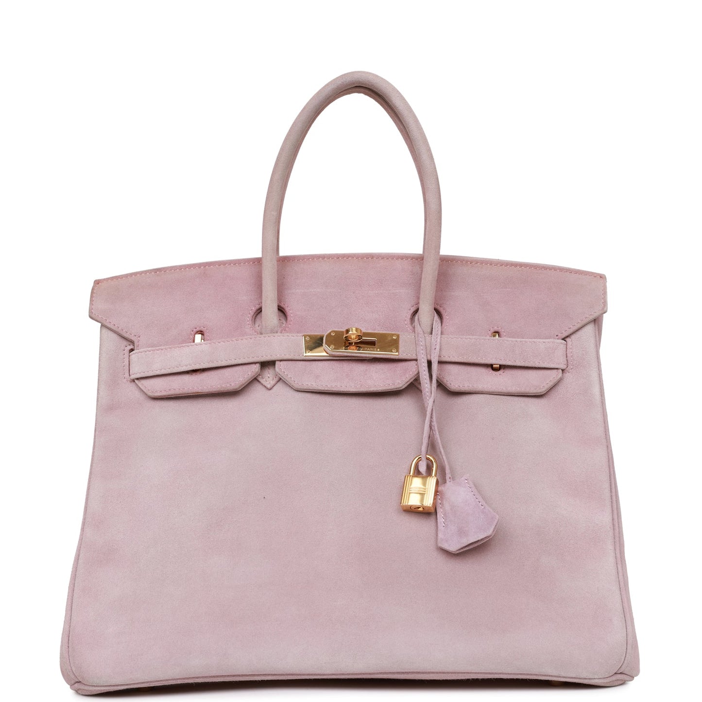 Hermes Birkin Lilac Doblis Hardware Handbag Gold Travel Bag