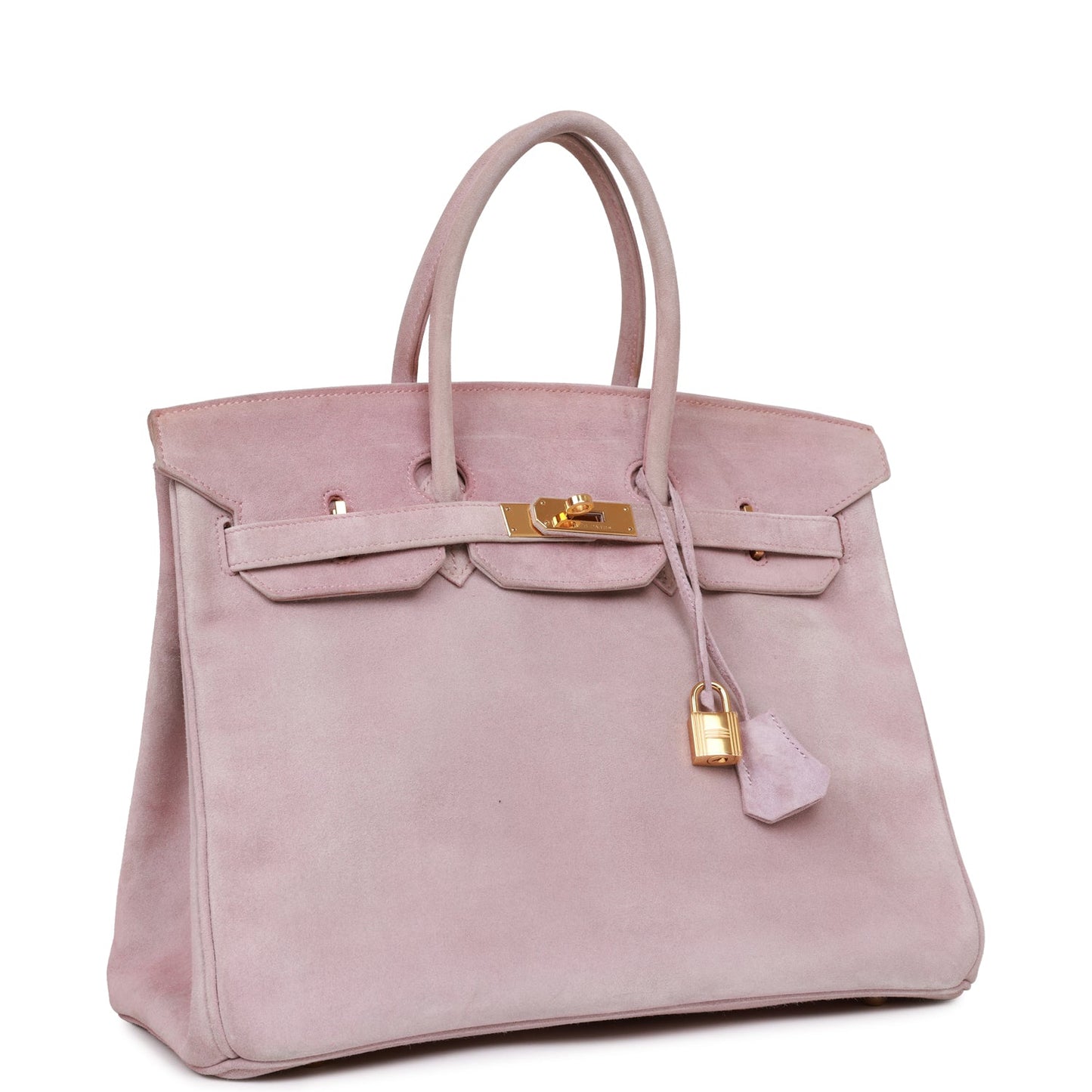 Hermes Birkin Lilac Doblis Hardware Handbag Gold Travel Bag