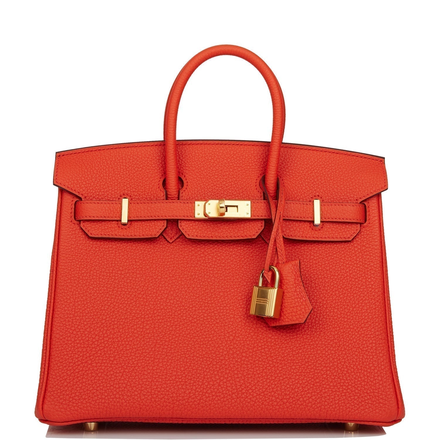 Hermes Birkin Capucine Togo Hardware Handbag Gold Travel Bag Gold Hardware