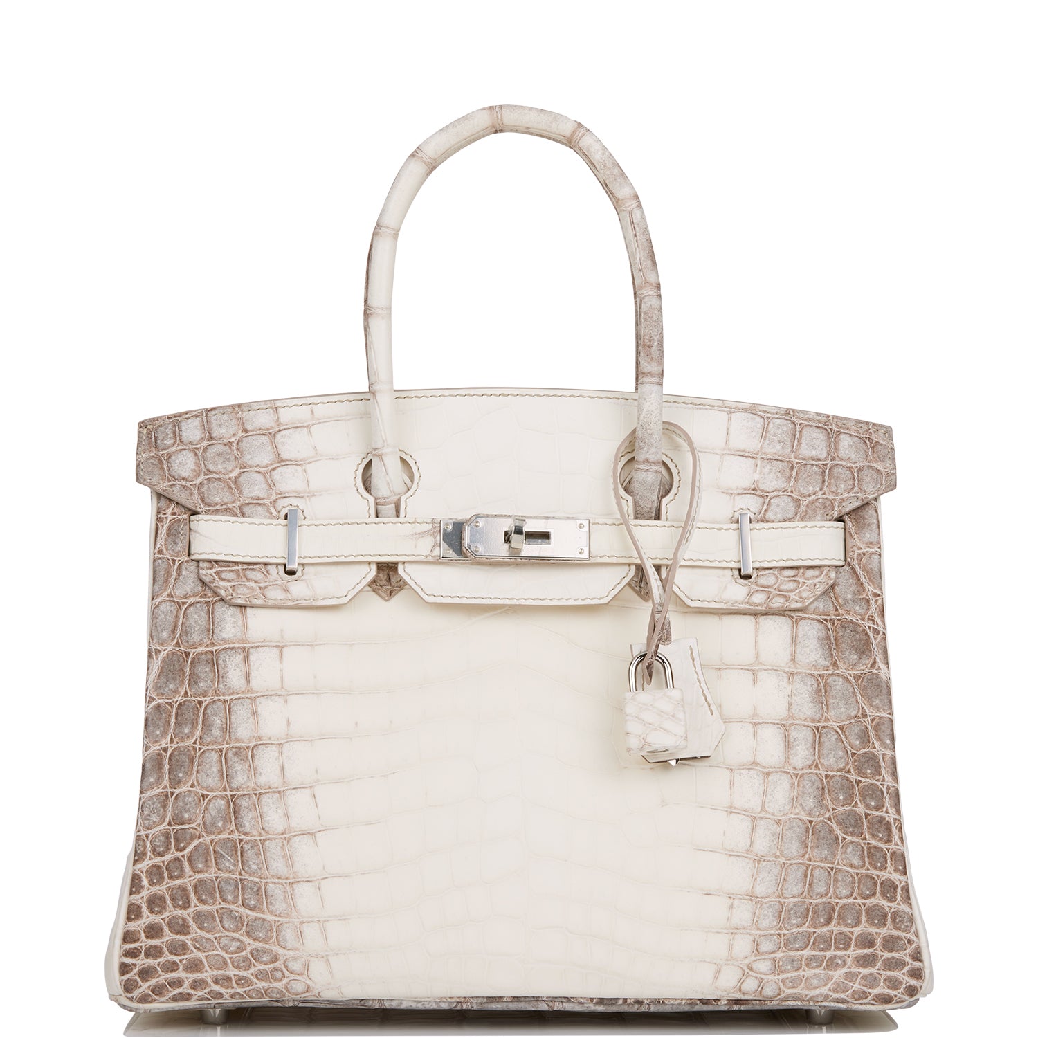 Hermes Birkin Himalaya Niloticus Crocodile Palladium Hardware Handbag Travel Bag