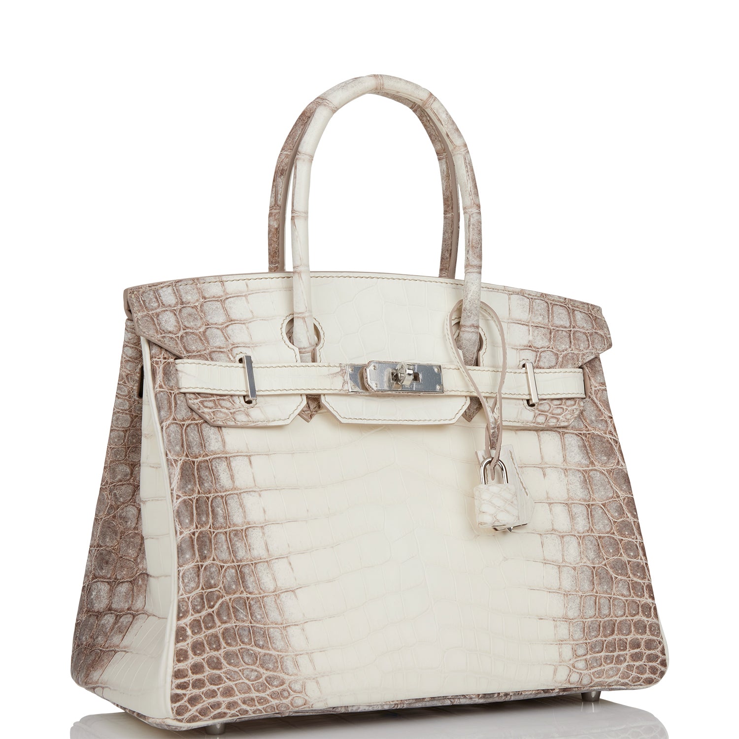 Hermes Birkin Himalaya Niloticus Crocodile Palladium Hardware Handbag Travel Bag