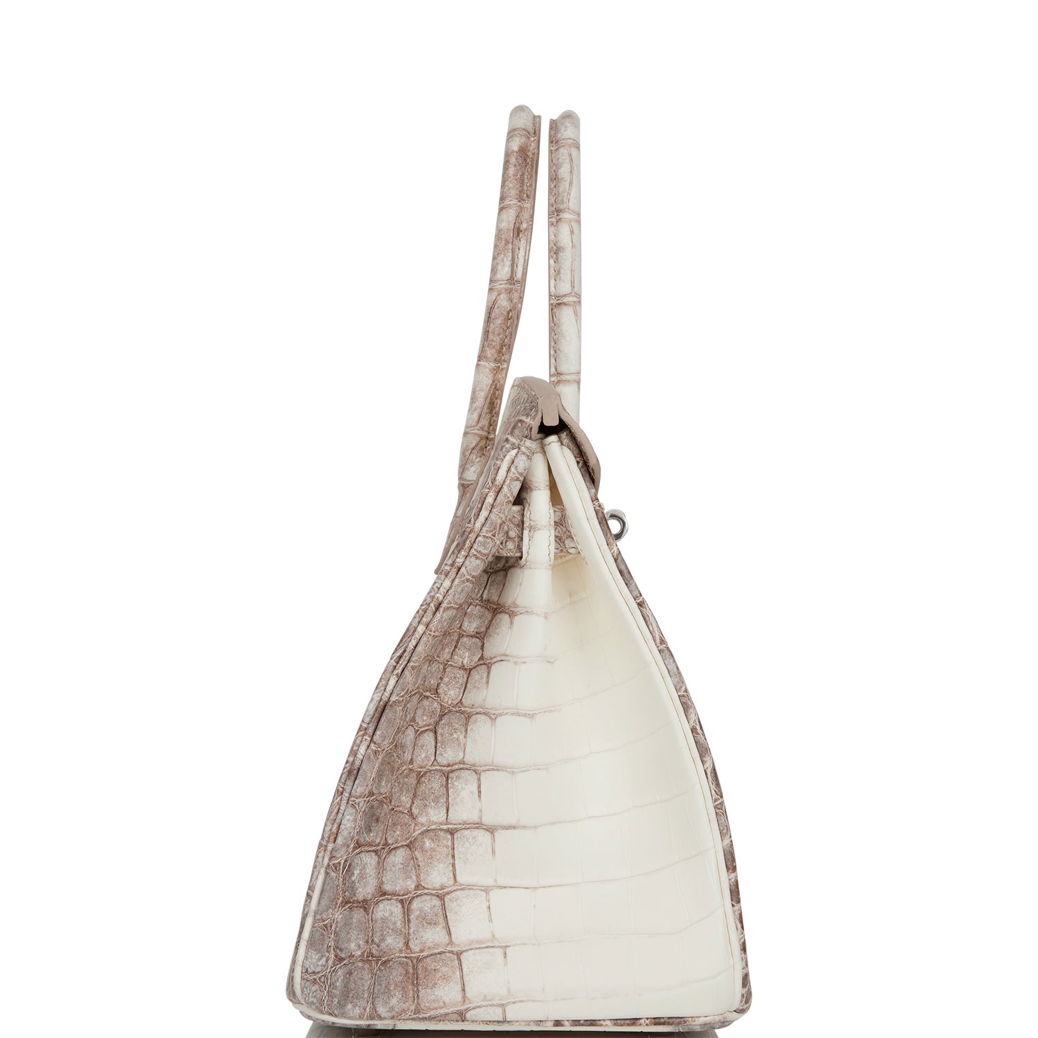 Hermes Birkin Himalaya Niloticus Crocodile Palladium Hardware Handbag Travel Bag