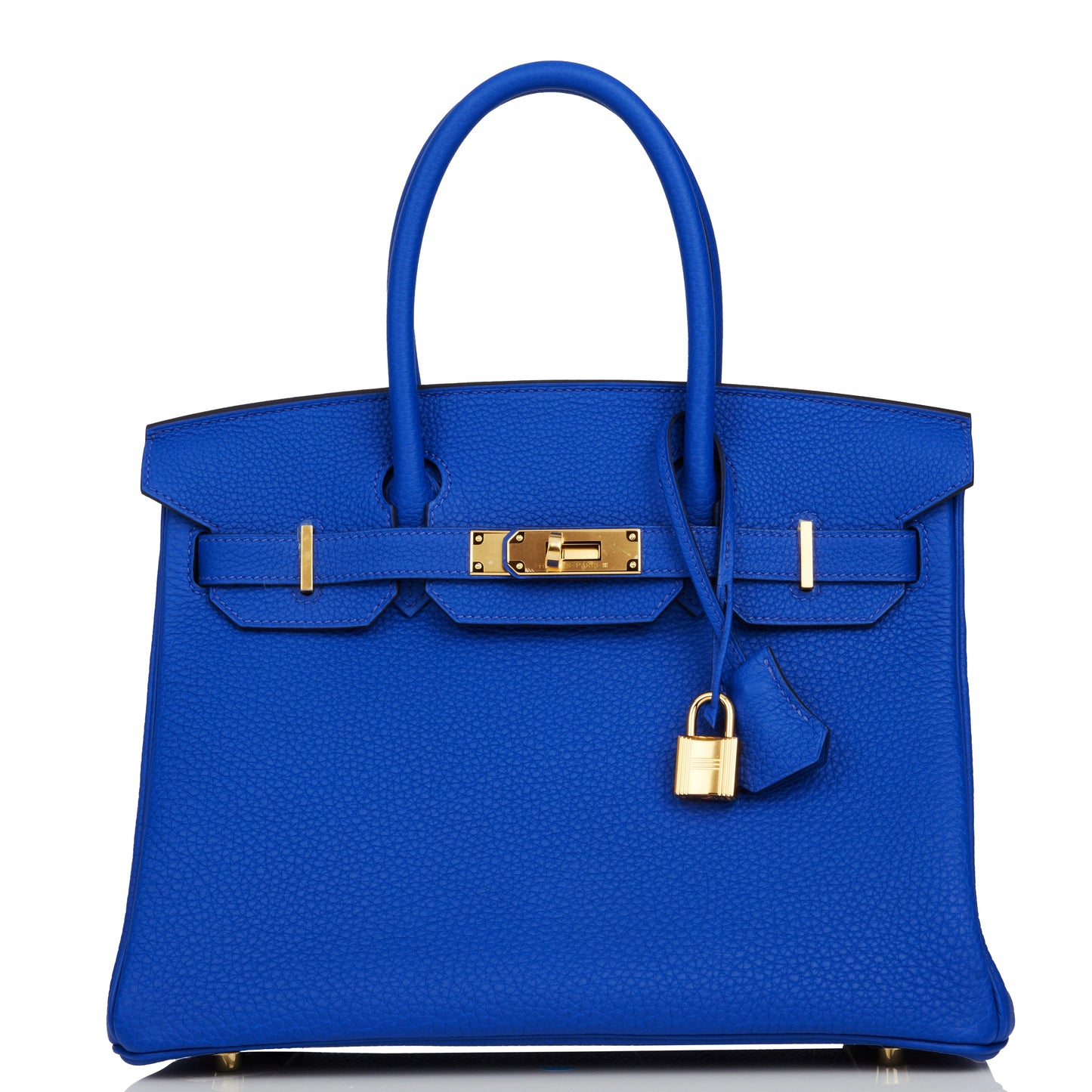 Hermes Birkin Bleu Royal Togo Hardware Handbag Gold Travel Bag Gold Hardware