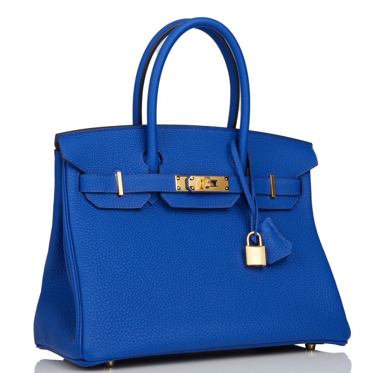 Hermes Birkin Bleu Royal Togo Hardware Handbag Gold Travel Bag Gold Hardware