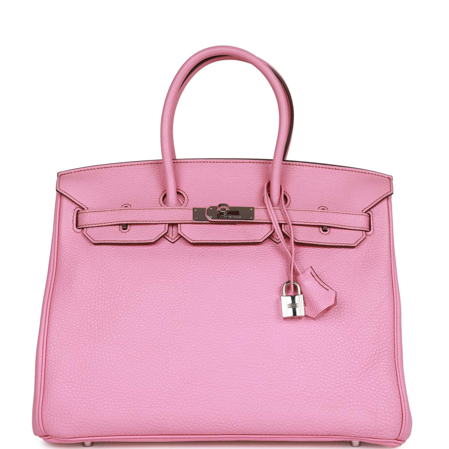Hermes Top Quality Luxury Birkin Bubblegum Togo Palladium Travel Bag