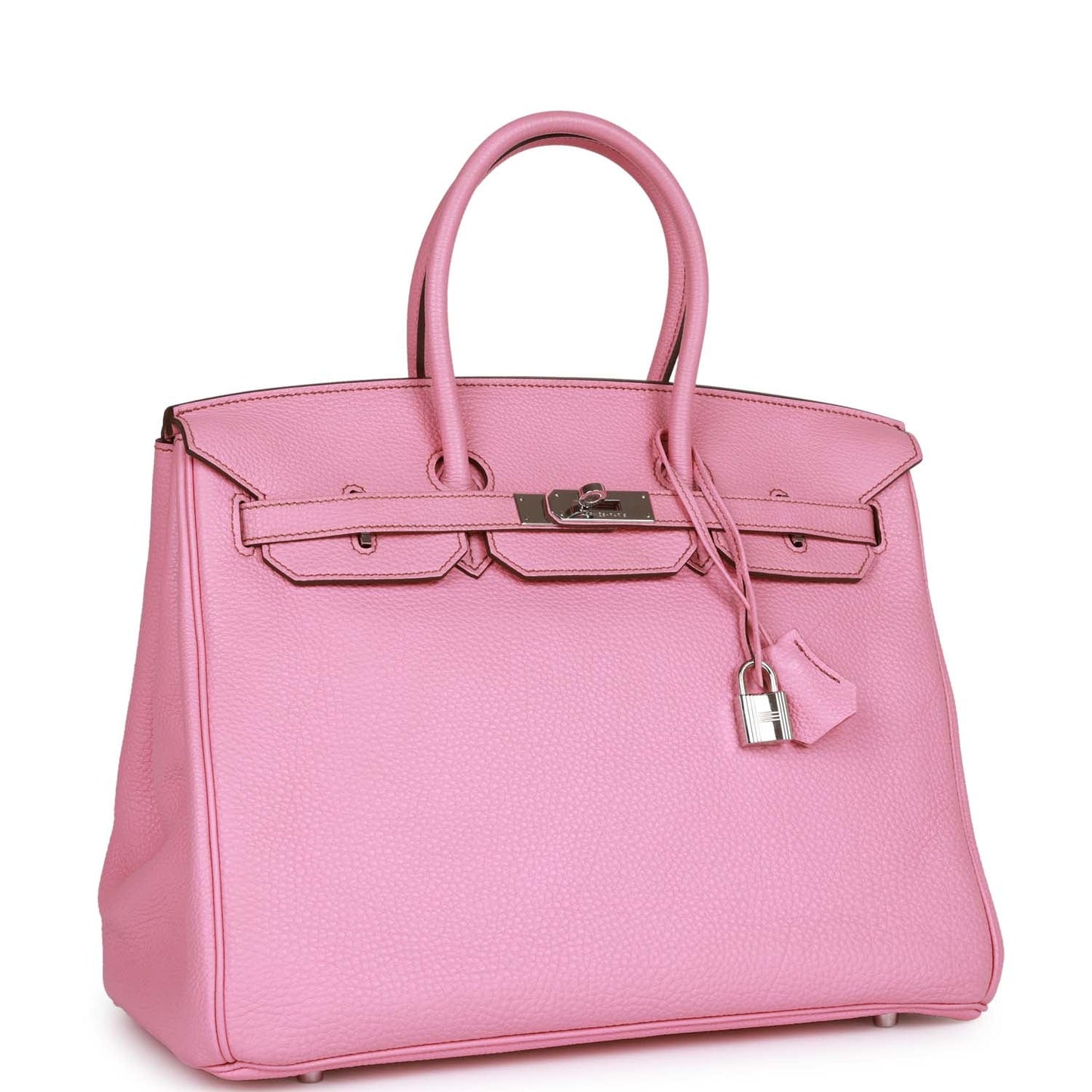 Hermes Top Quality Luxury Birkin Bubblegum Togo Palladium Travel Bag