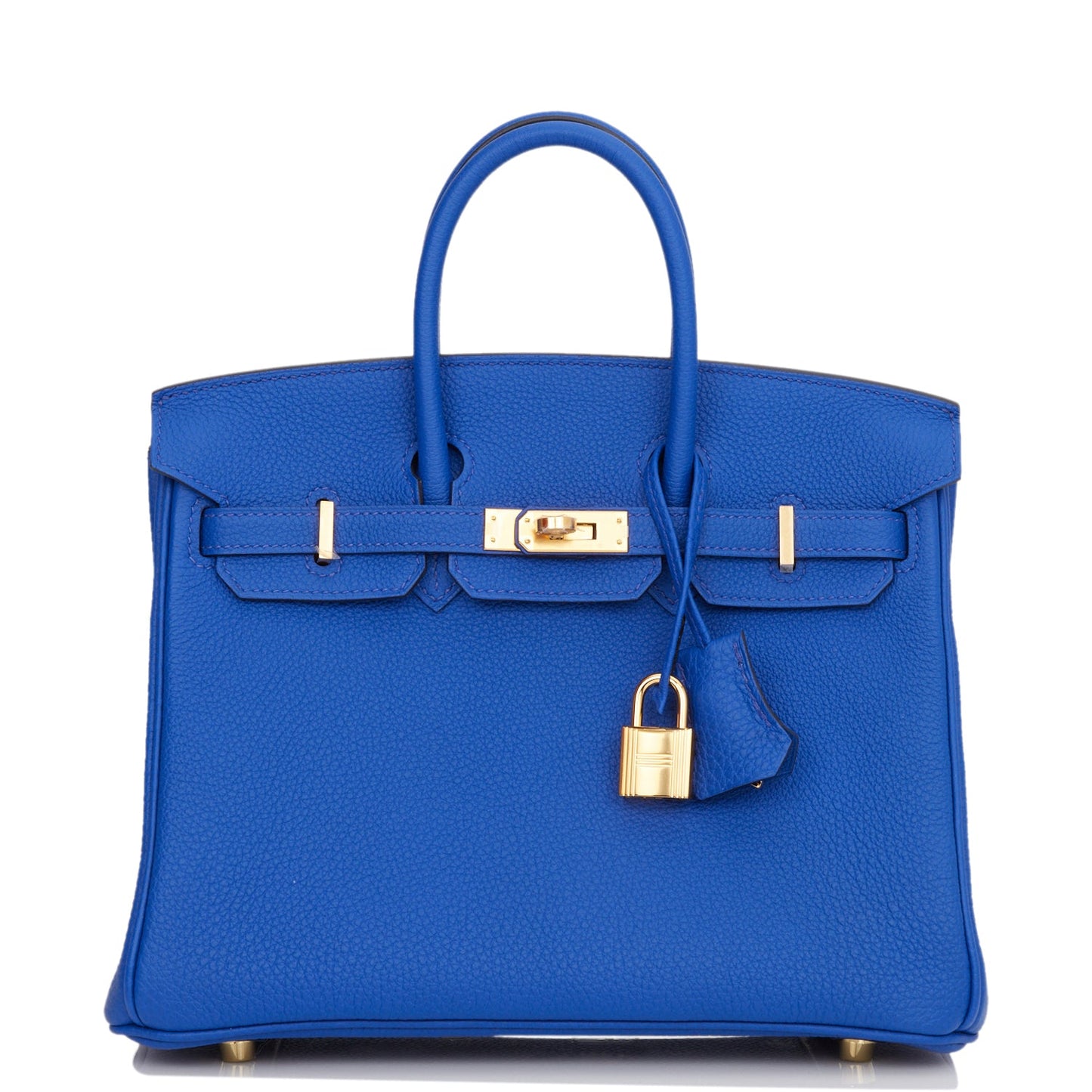 Hermes Birkin Bleu Royal Togo Hardware Handbag Gold Travel Bag 4