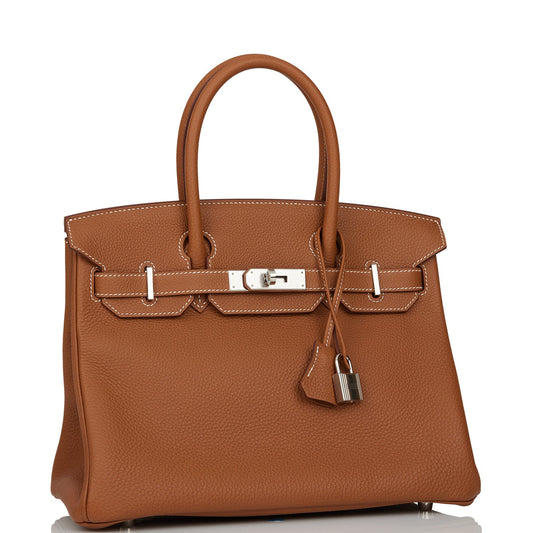 Hermes Birkin Togo Palladium Hardware Handbag Gold Travel Bag Hardware 4