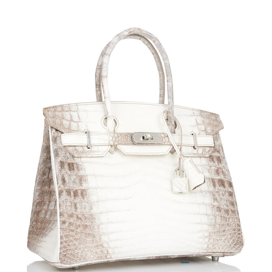 Hermes Birkin Himalaya Niloticus Crocodile Palladium Hardware Handbag Travel Bag Hardware 2