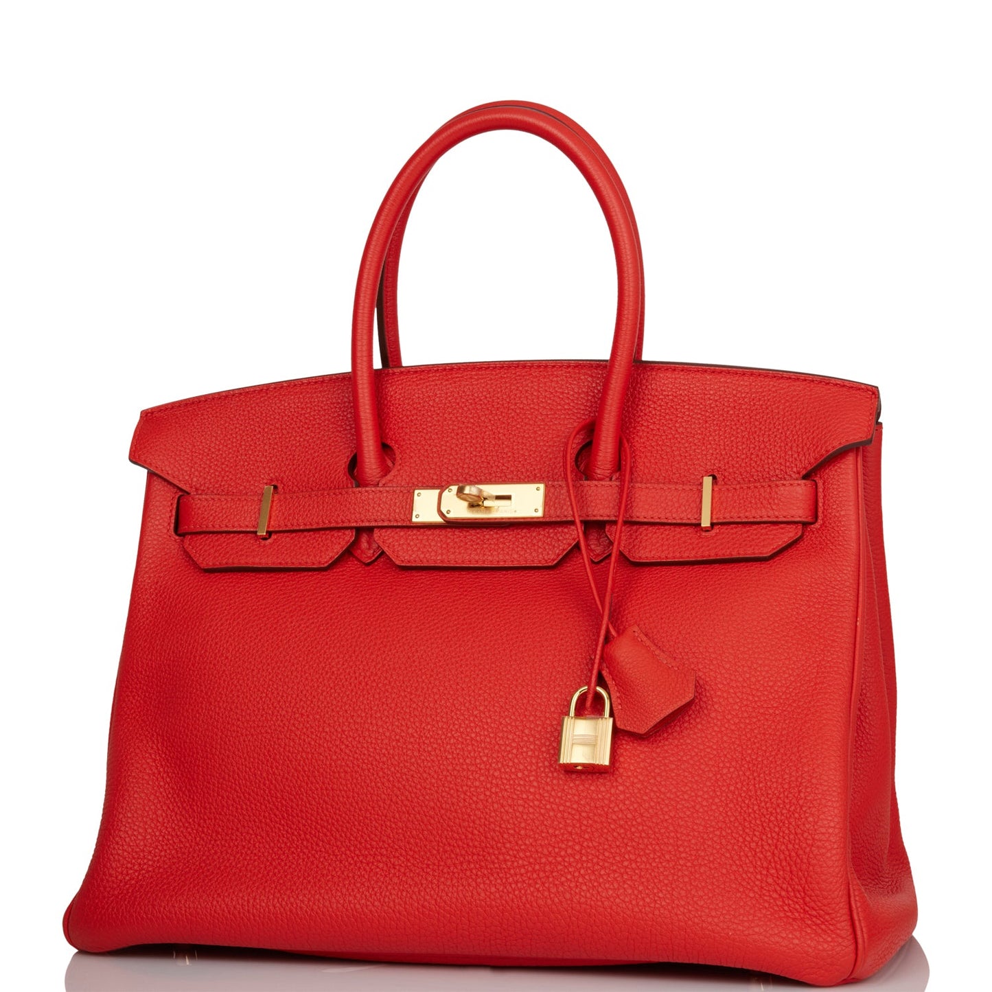 Hermes Birkin Capucine Togo Hardware Handbag Gold Travel Bag