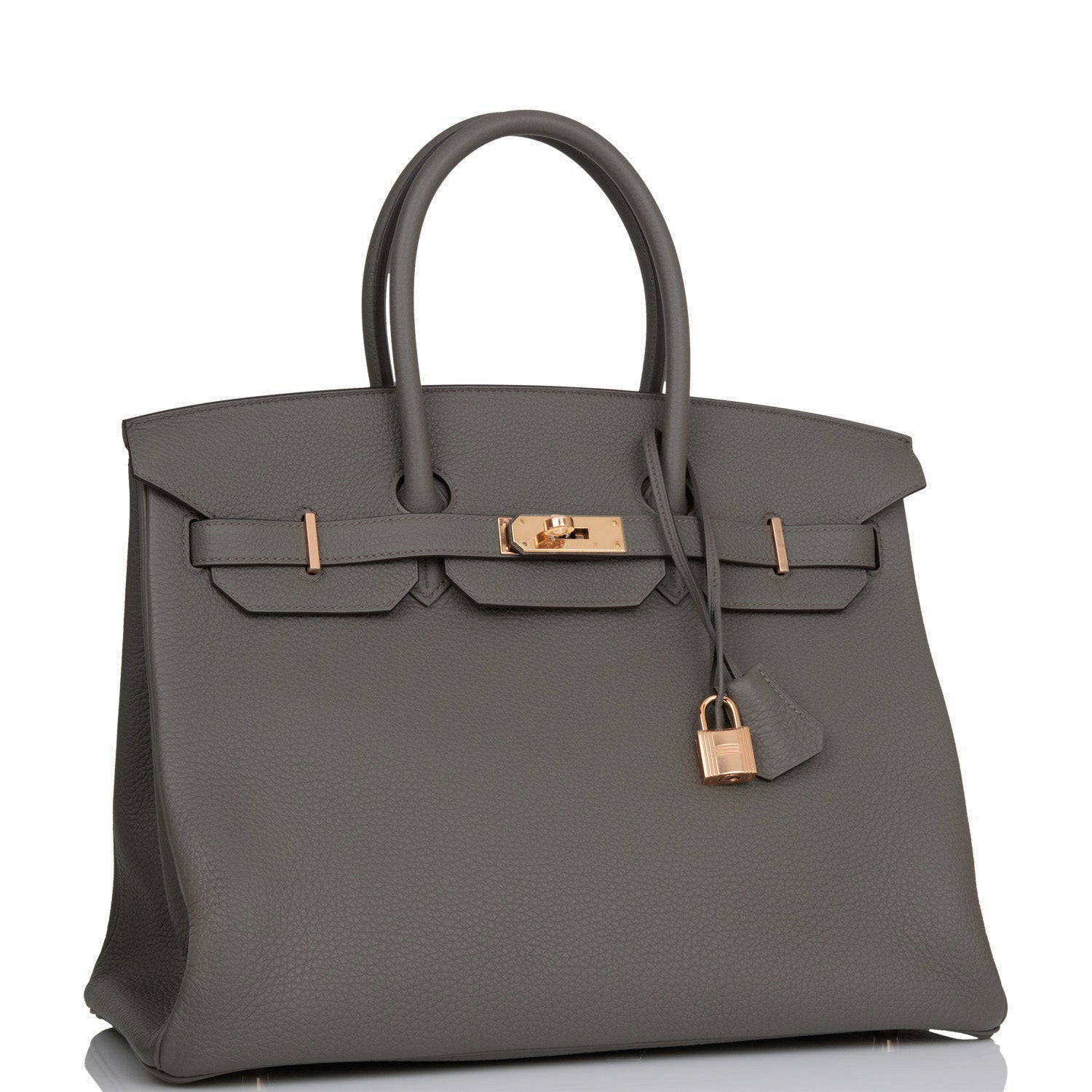 Hermes Birkin Etain Togo Rose Hardware Handbag Gold Travel Bag