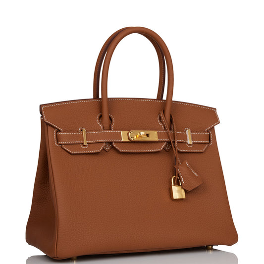Hermes Birkin Togo Hardware Handbag Gold Travel Bag 25