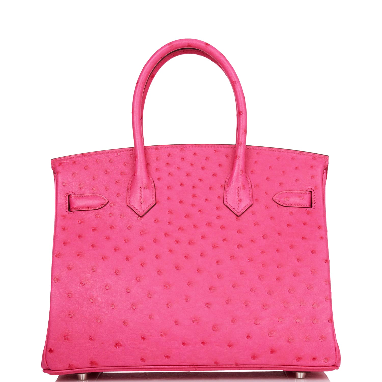 Hermes Birkin Rose Tyrien Ostrich Palladium Hardware Handbag Travel Bag Palladium Hardware
