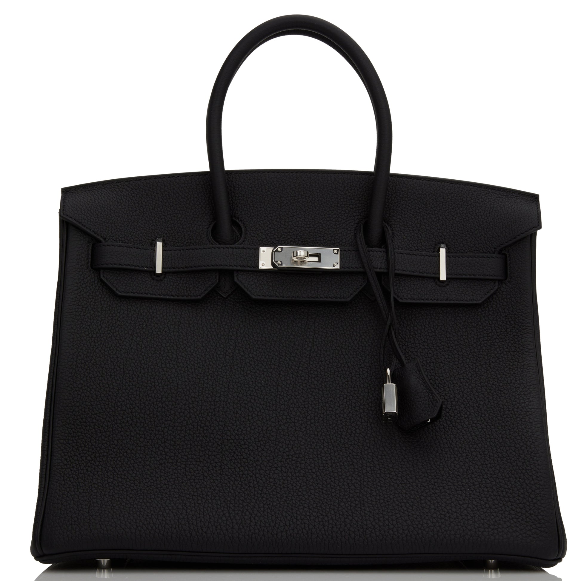 Hermes Birkin Togo Palladium Hardware Handbag Black Travel Bag Hardware 7