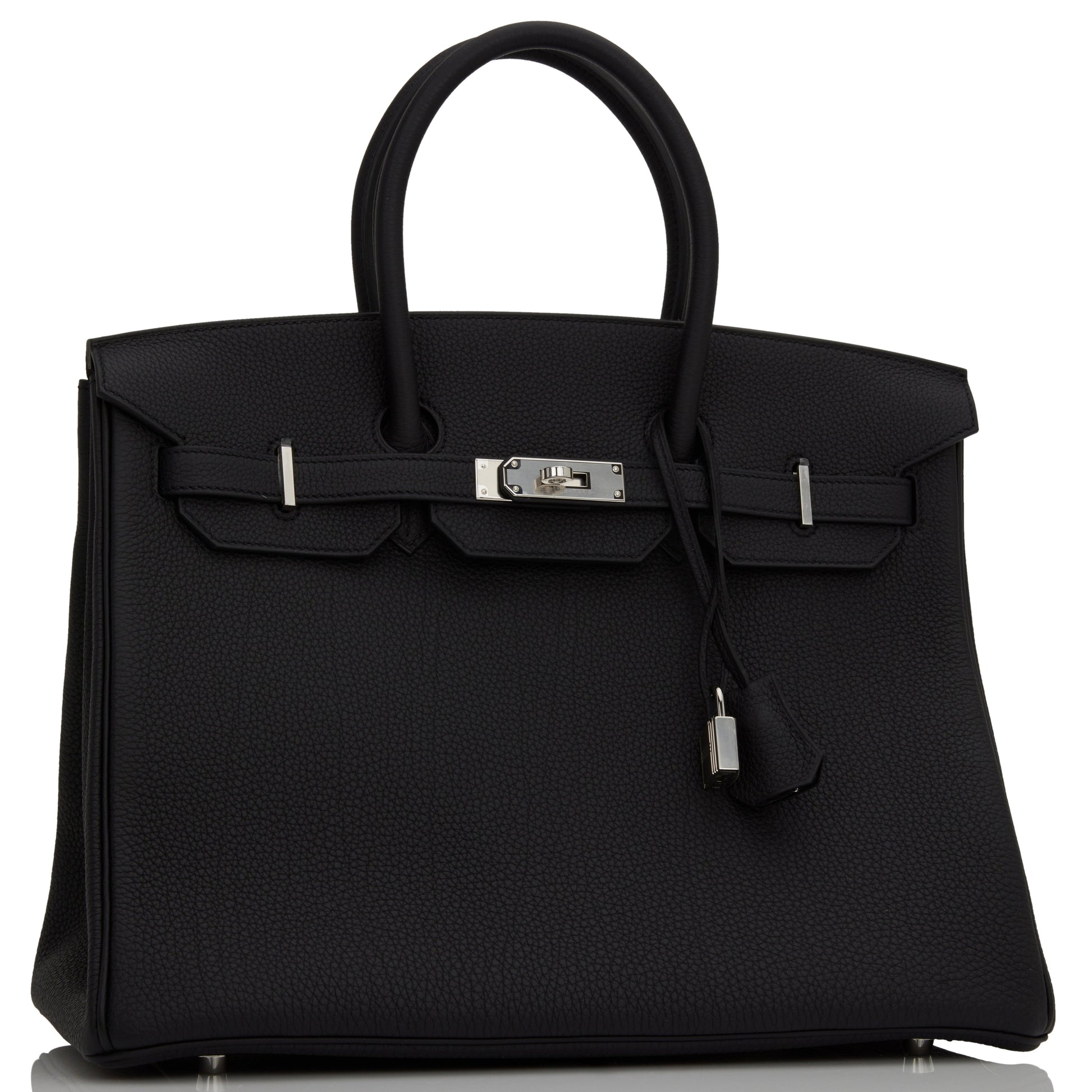 Hermes Birkin Togo Palladium Hardware Handbag Black Travel Bag Hardware 7