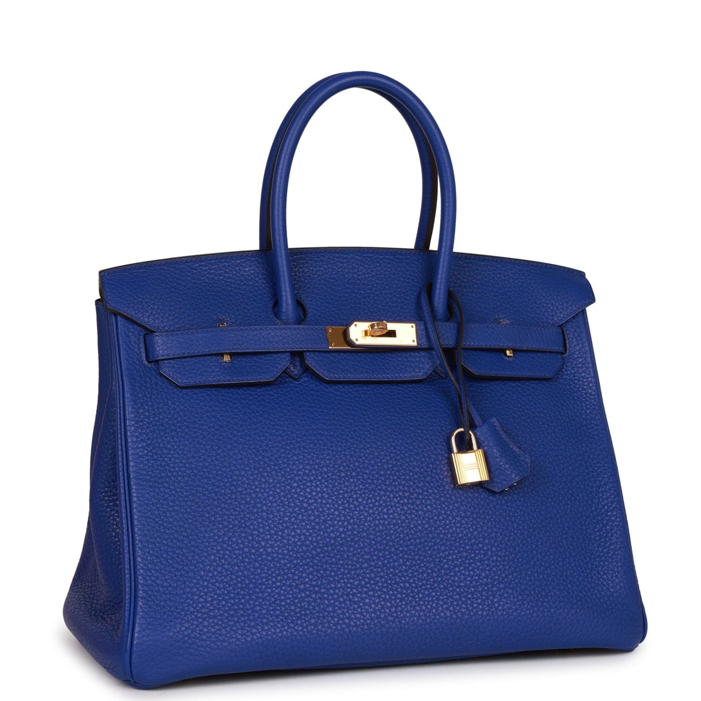 Hermes Special Order Hss Birkin Bleu Electric Verso Gold Travel Bag