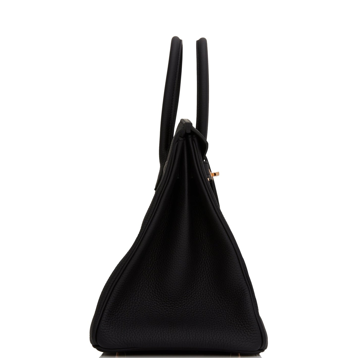 Hermes Birkin Togo Rose Hardware Handbag Black Gold Travel Bag Hardware 2