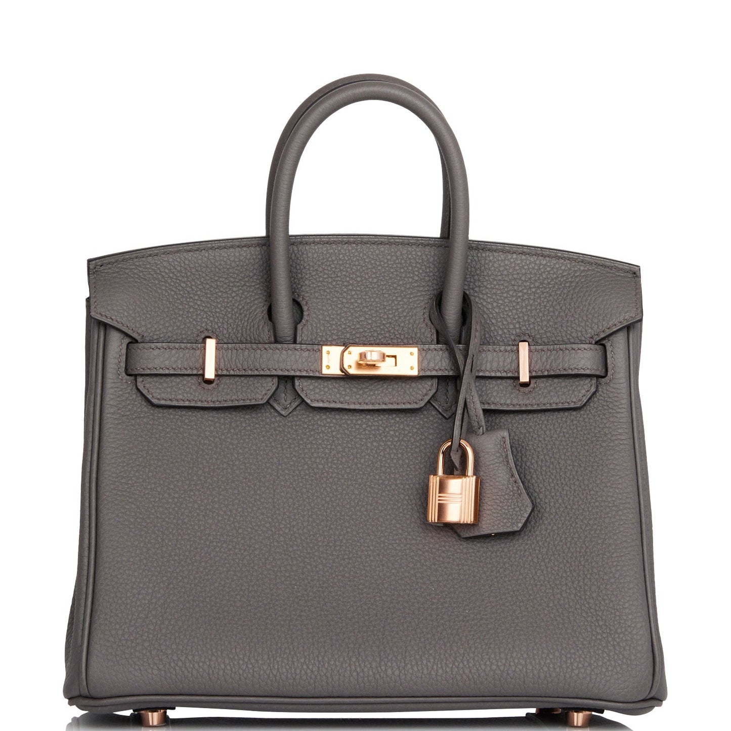 Hermes Birkin Etain Togo Rose Hardware Handbag Gold Travel Bag 6
