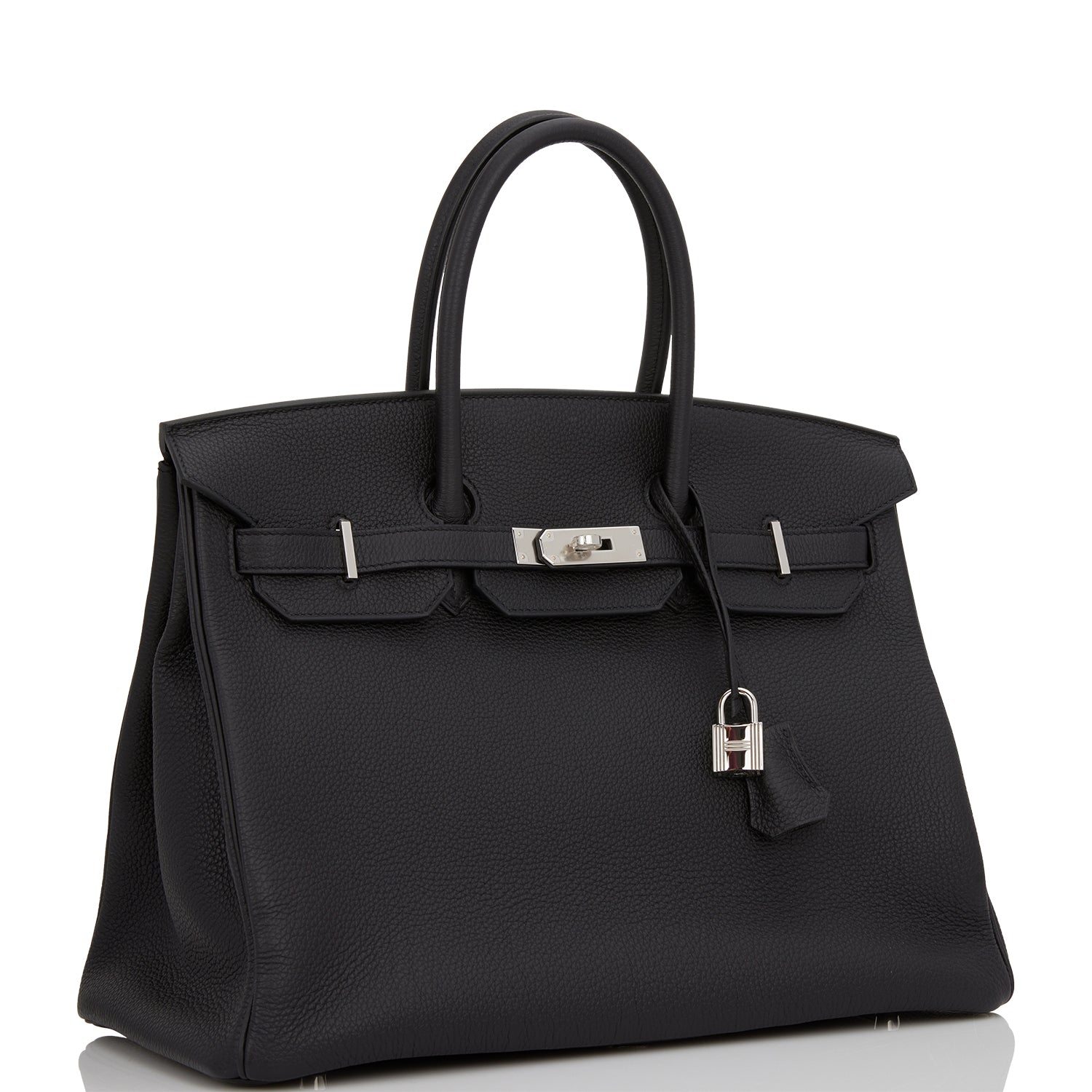 Hermes Birkin Togo Palladium Hardware Handbag Black Travel Bag Hardware 6