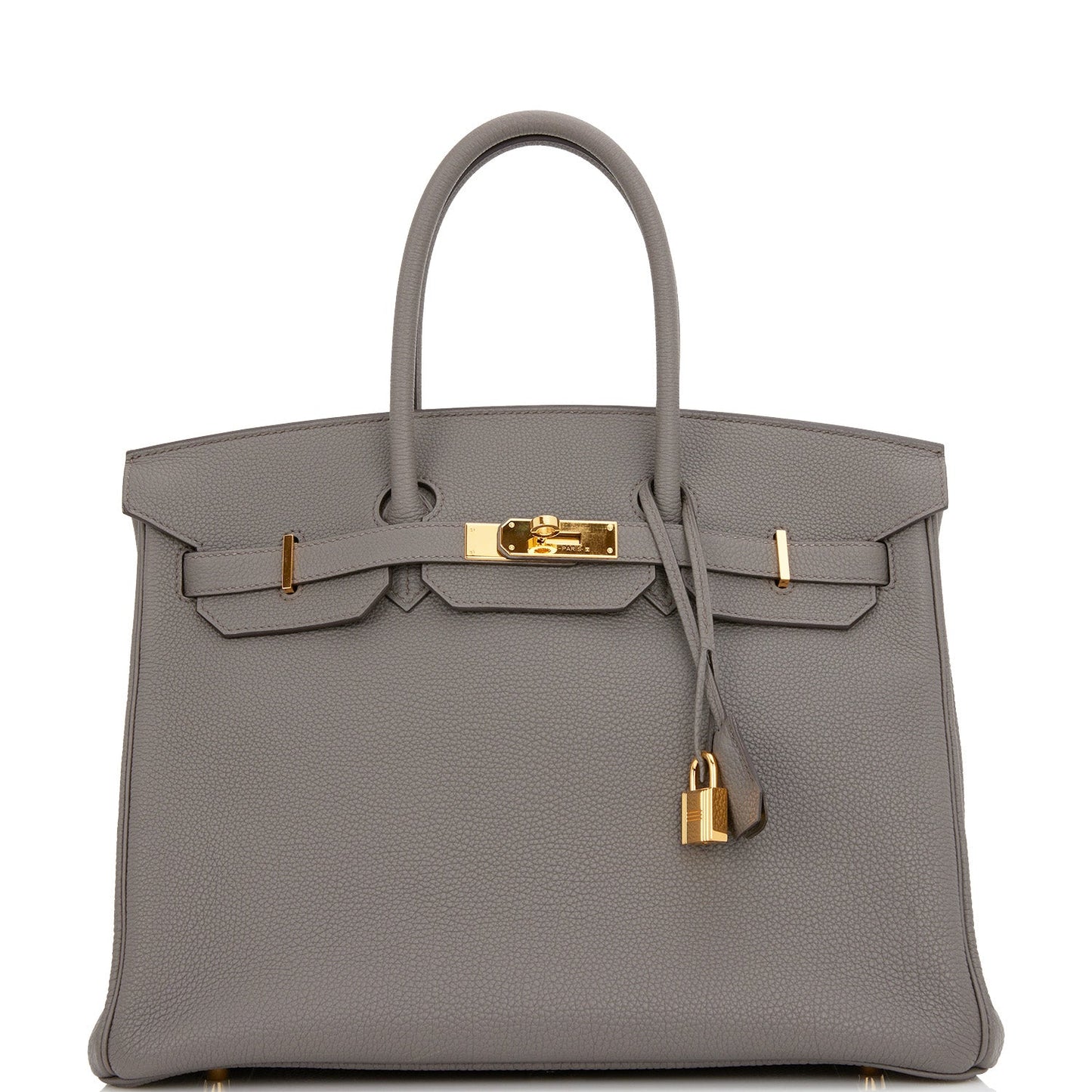 Hermes Birkin Etain Togo Hardware Handbag Gold Travel Bag