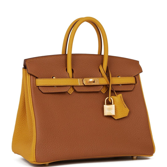 Hermes Special Order Hss Birkin And Jaune Ambre Togo Gold Travel Bag