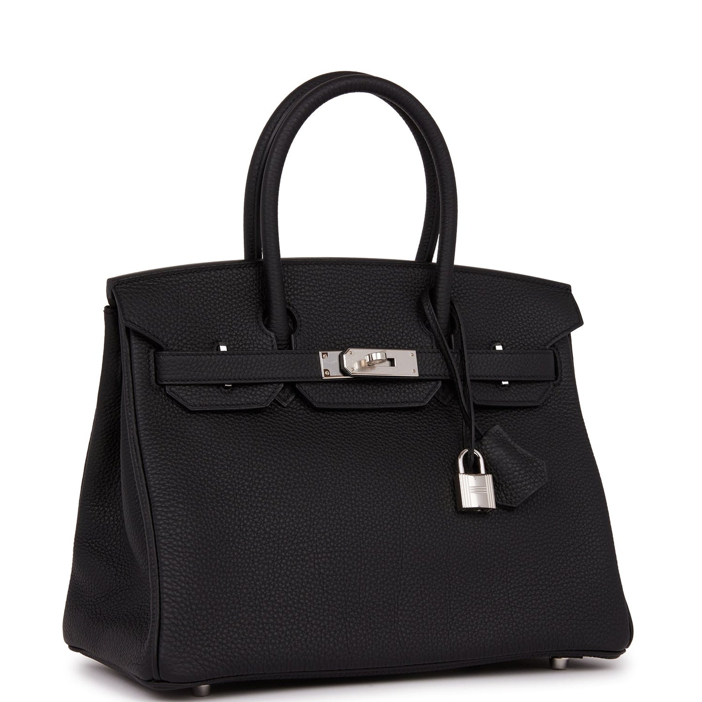 Hermes Birkin Togo Palladium Hardware Handbag Black Travel Bag 20
