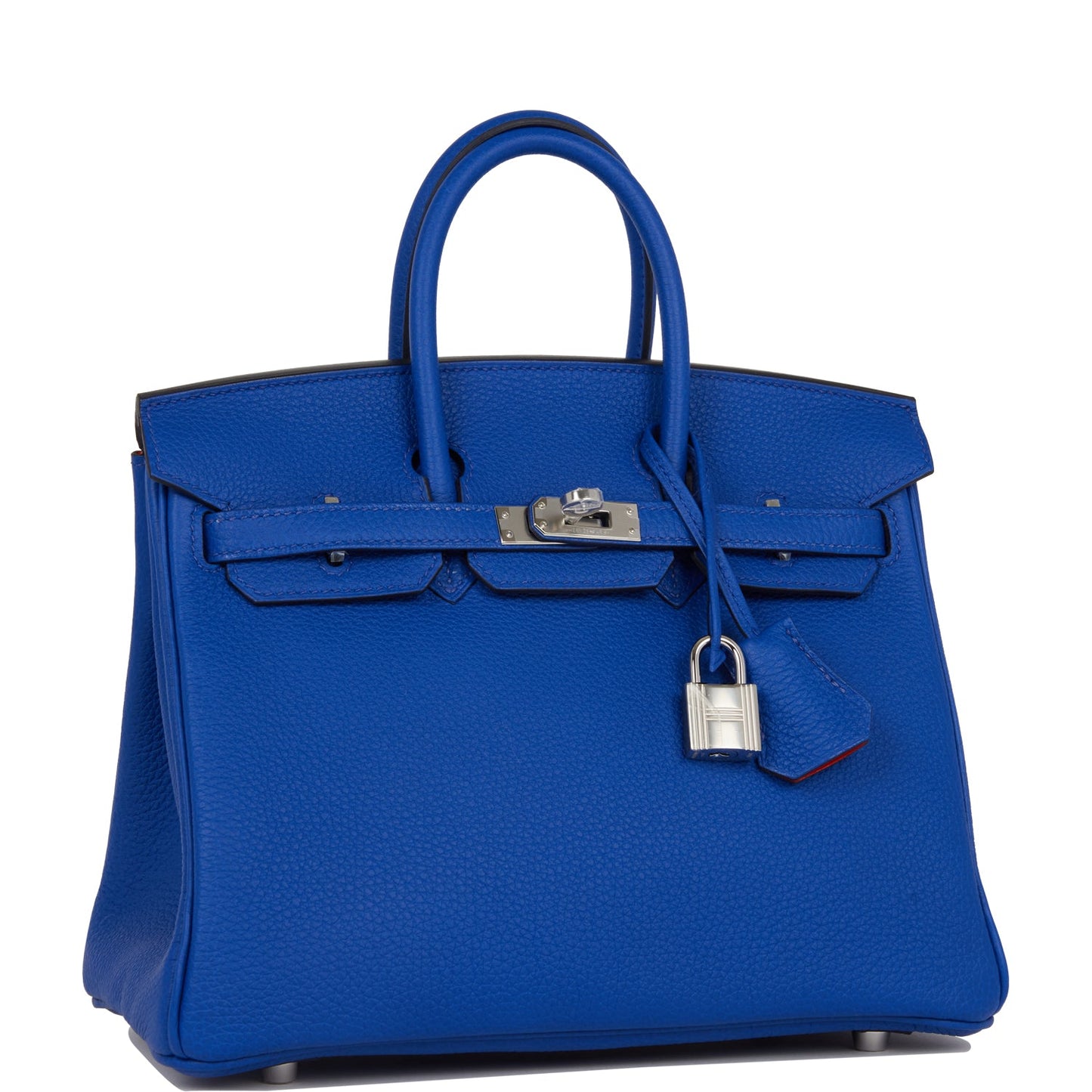 Hermes Birkin Bleu Royal Verso Togo Palladium Hardware Handbag Travel Bag