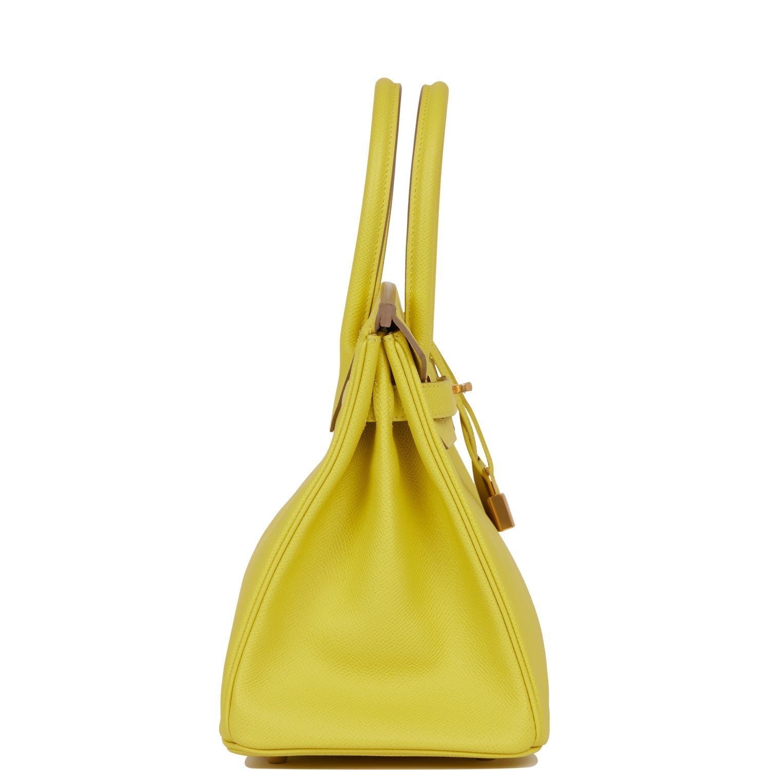 Hermes Birkin Lime Epsom Hardware Handbag Gold Travel Bag