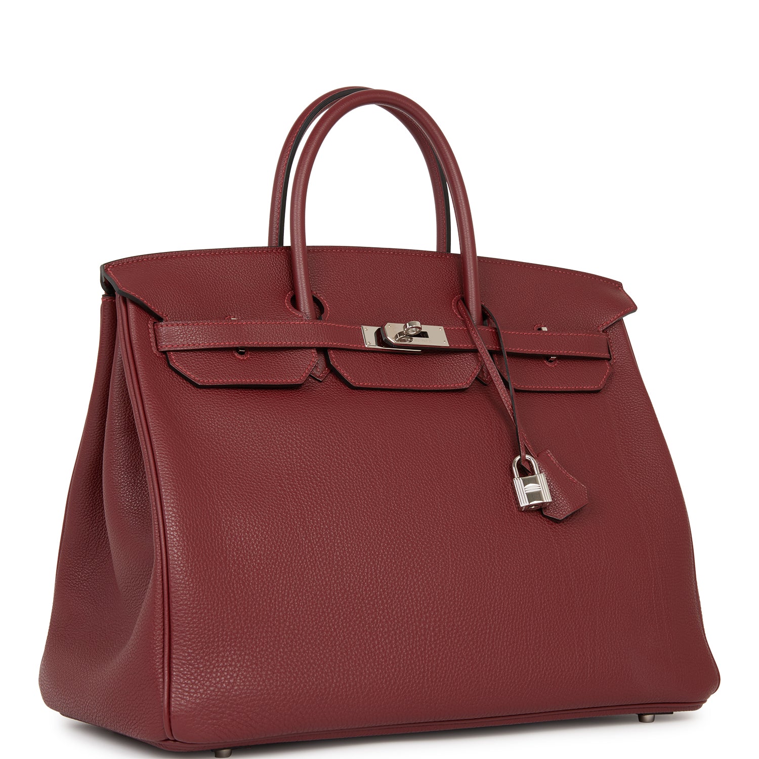 Hermes Birkin Rouge Togo Palladium Hardware Handbag Travel Bag