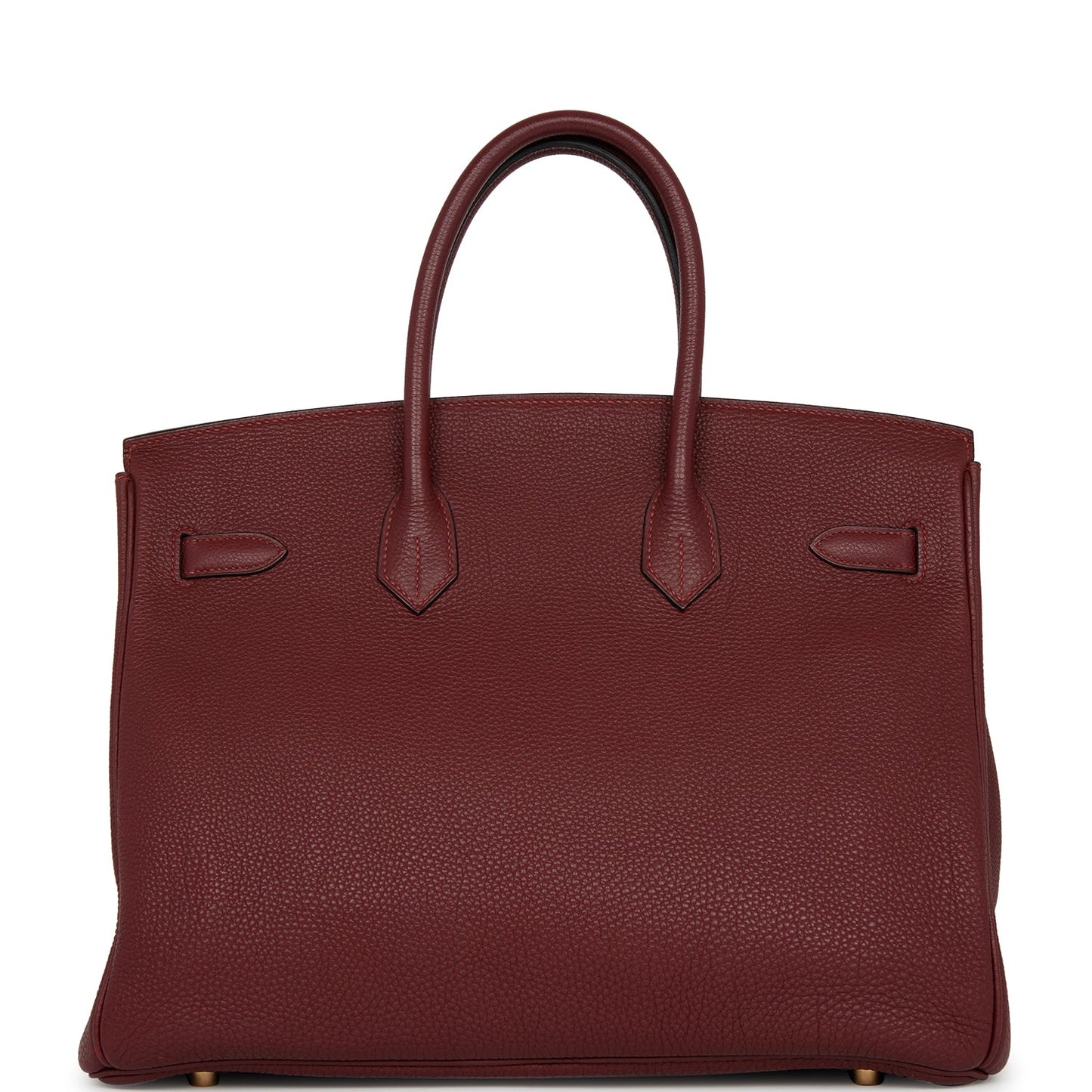 Hermes Birkin Rouge Togo Hardware Deposit Handbag Gold Travel Bag